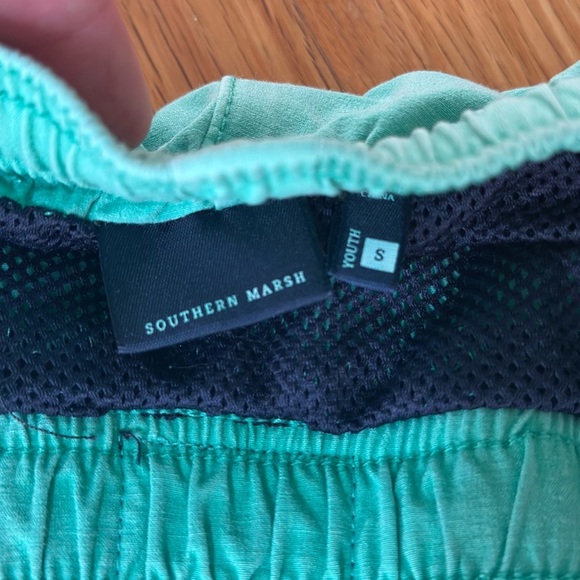 Southern Marsh Dockside Swim Trunks Bimini Green Size Small Beach Elastic Waist - Picture 4 of 5